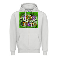 Dove Grey trick or treat tumbler Zipper Hoodie - BundleAndBundleShop
