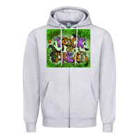Heather Grey trick or treat tumbler Zipper Hoodie - BundleAndBundleShop