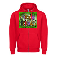 Red trick or treat tumbler Zipper Hoodie - BundleAndBundleShop