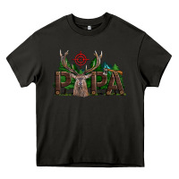 Asphalt Western Papa Deer Hunting Heavy Core Tee - LillyAllenDesigns