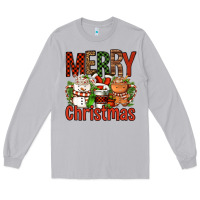 Moon Dust Merry Christmas Coffee Cups Long Sleeve Tee - FaDigitalArtStudio