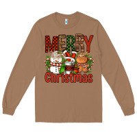 Toasted Coconut Merry Christmas Coffee Cups Long Sleeve Tee - FaDigitalArtStudio