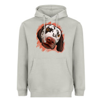 Moon Dust dalmatians peach glitter background Heavyweight Hoodie - Jasminsmagicworld
