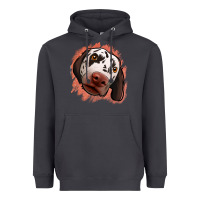 Smoke dalmatians peach glitter background Heavyweight Hoodie - Jasminsmagicworld