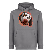 Storm dalmatians peach glitter background Heavyweight Hoodie - Jasminsmagicworld