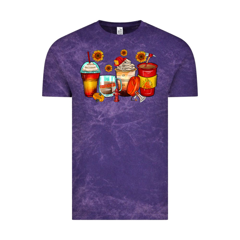 Firefighter Coffee Cups Vintage Tee by Zillion Design Studio | Teevron