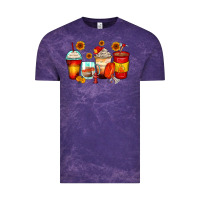 Cloud Purple firefighter coffee cups Vintage Tee - Zillion Design Studio