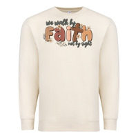 Sandshell we walk by faith not by sight Premium Sweatshirt - MaliasSmallBusiness