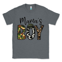 Charcoal Heather mama's boy Classic Tee - CowhideDigitalArt