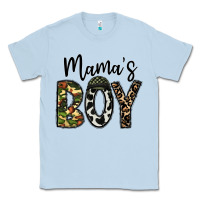 Dusty Blue mama's boy Classic Tee - CowhideDigitalArt
