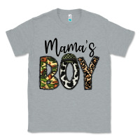 Heather Grey mama's boy Classic Tee - CowhideDigitalArt