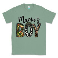 Sage mama's boy Classic Tee - CowhideDigitalArt