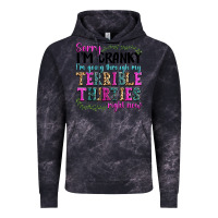 Cloud Black sorry im cranky im going through my terrible thirties right now Vintage Hoodie - texasbilliewilder