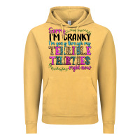 Vintage Mustard sorry im cranky im going through my terrible thirties right now Vintage Hoodie - texasbilliewilder