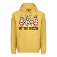 Antique Gold tis' the season with christmas cakes  bbs Premium Hoodie - BundleAndBundleShop