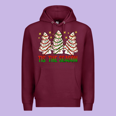 Tis' The Season With Christmas Cakes  Bbs Premium Hoodie Designed By Bundleandbundleshop