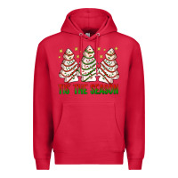 Cardinal tis' the season with christmas cakes  bbs Premium Hoodie - BundleAndBundleShop