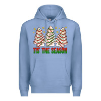 Colony Blue tis' the season with christmas cakes  bbs Premium Hoodie - BundleAndBundleShop