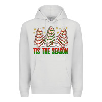 Dove Grey tis' the season with christmas cakes  bbs Premium Hoodie - BundleAndBundleShop