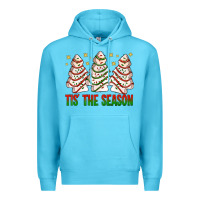 Ocean Blue tis' the season with christmas cakes  bbs Premium Hoodie - BundleAndBundleShop