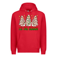 Red tis' the season with christmas cakes  bbs Premium Hoodie - BundleAndBundleShop