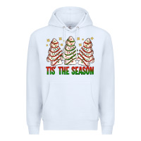 White tis' the season with christmas cakes  bbs Premium Hoodie - BundleAndBundleShop