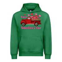 Emerald happy valentine's day truck hearts Urban Hoodie - RanaPortraitStore