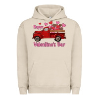 Pigment French Oak happy valentine's day truck hearts Urban Hoodie - RanaPortraitStore