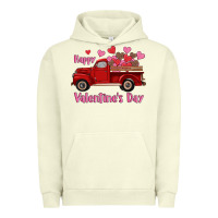 Pigment Pistachio happy valentine's day truck hearts Urban Hoodie - RanaPortraitStore