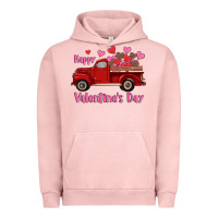 Happy Valentine's Day Truck Hearts Urban Hoodie | Teevron