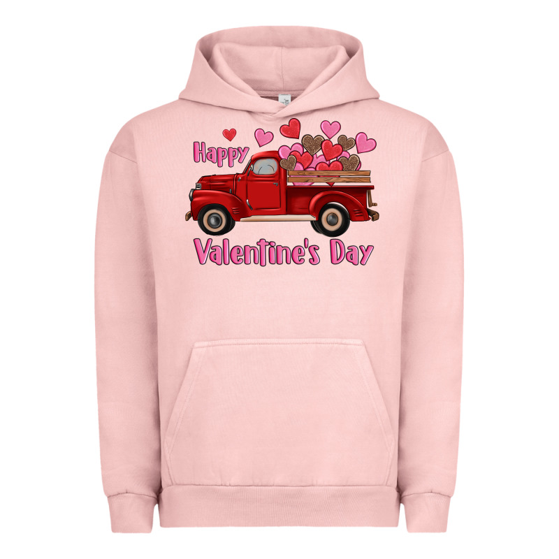 Happy Valentine's Day Truck Hearts Urban Hoodie by RanaPortraitStore | Teevron