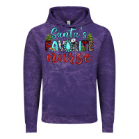 Cloud Purple santa s favorite nurse Vintage Hoodie - JahusDesignShop