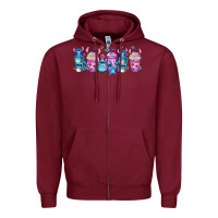 Burgundy stitch coffee cups libbey glass Zipper Hoodie - Jasminsmagicworld