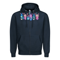 Navy stitch coffee cups libbey glass Zipper Hoodie - Jasminsmagicworld