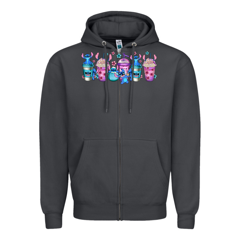 Stitch Coffee Cups Libbey Glass Zipper Hoodie by Jasminsmagicworld | Teevron