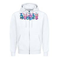 White stitch coffee cups libbey glass Zipper Hoodie - Jasminsmagicworld