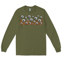 Army Green leopard soccer 16oz libbey glass Long Sleeve Tee - HRA Design Shop