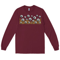Burgundy leopard soccer 16oz libbey glass Long Sleeve Tee - HRA Design Shop