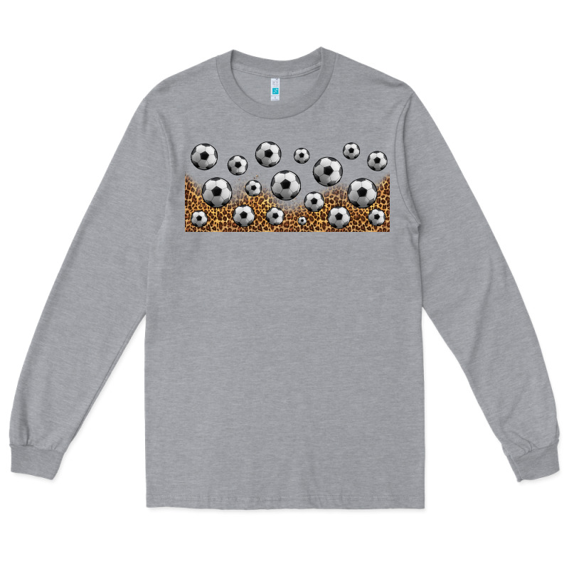 Leopard Soccer 16oz Libbey Glass Long Sleeve Tee by HRA Design Shop | Teevron