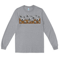 Heather Grey leopard soccer 16oz libbey glass Long Sleeve Tee - HRA Design Shop