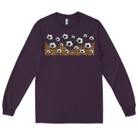 Plum leopard soccer 16oz libbey glass Long Sleeve Tee - HRA Design Shop