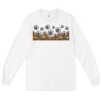 White leopard soccer 16oz libbey glass Long Sleeve Tee - HRA Design Shop