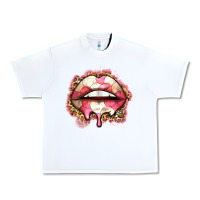 White volleyball lips Urban Heavy Tee - Zillion Design Studio