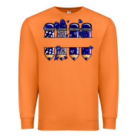 Carrot valentine's day school pencils navy blue Premium Sweatshirt - MaliasSmallBusiness