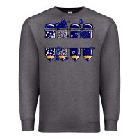 Charcoal Heather valentine's day school pencils navy blue Premium Sweatshirt - MaliasSmallBusiness