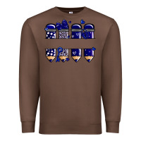 Chestnut valentine's day school pencils navy blue Premium Sweatshirt - MaliasSmallBusiness