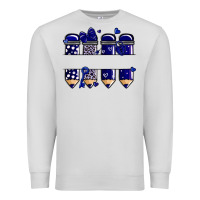 Dove Grey valentine's day school pencils navy blue Premium Sweatshirt - MaliasSmallBusiness