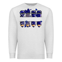 Oatmeal Heather valentine's day school pencils navy blue Premium Sweatshirt - MaliasSmallBusiness