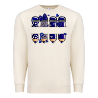 Sandshell valentine's day school pencils navy blue Premium Sweatshirt - MaliasSmallBusiness