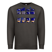 Smoke valentine's day school pencils navy blue Premium Sweatshirt - MaliasSmallBusiness